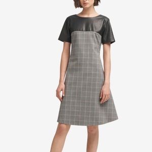 DKNY “garden plaid” dress
